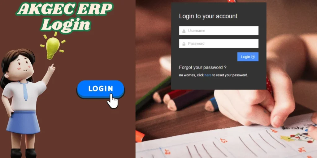 This emage howing a AKGEC ERP Login