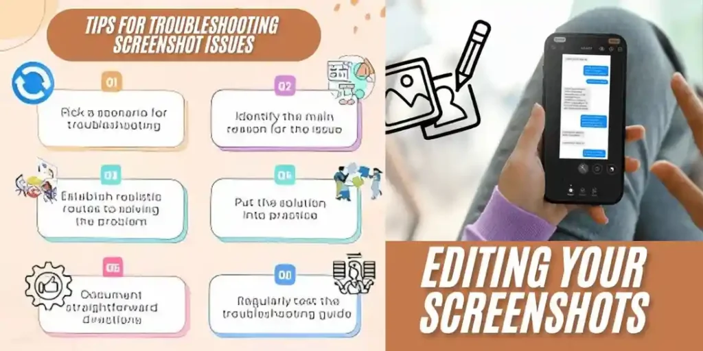 This image showing a Tips for Troubleshooting Screenshot Issues